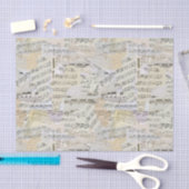 Elegantes Vintages Notenheft Seidenpapier (Handwerk)