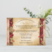 Elegantes Vintages Party Einladung (Stehend Vorderseite)