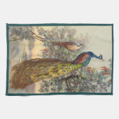 Elegantes Vintages Pfaubaum-Küchentuch Küchentuch (Horizontal)