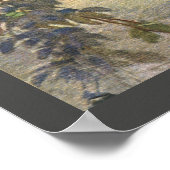 Elegantes Vintages Pfauenbaumposter Poster (Ecke)