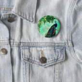Elegantes Vintages Pfauenwerk                    Button (Beispiel)