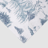 Elegantes Vintages Pferd im Schneewaldtoil Seidenpapier (Detail)