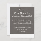 Elegantes Vintages Retro Art Deco Party Einladung (Rückseite)