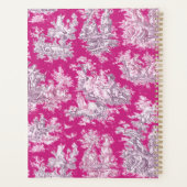 Elegantes Vintages Rosa Magenta Planer (Rückseite)