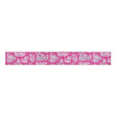 Elegantes Vintages Rosa Magenta Ripsband (Vorderseite)
