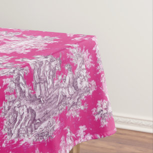 Elegantes Vintages Rosa Magenta Tischdecke