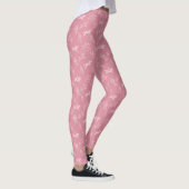 Elegantes Vintages Rosa Reiten Leggings (Rechts)