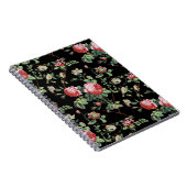 Elegantes Vintages Rosa-Rose-Flachbildschirm Notizblock (Rechte Seite)