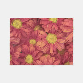 Elegantes Vintages Rosa Sonnenblumen Akrylkisches Fleecedecke