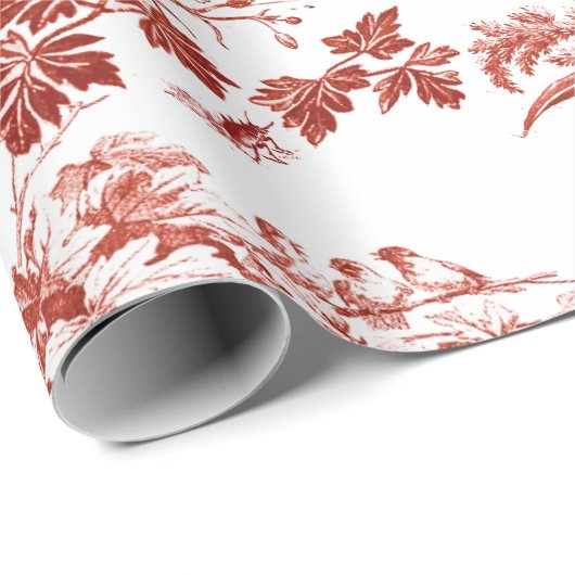 Elegantes Vintages Rotes Pferd Geschenkpapier (Rolleneckpunkt)