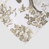 Elegantes Vintages Rustikales Beige Rodelbahn Seidenpapier (Detail)