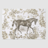 Elegantes Vintages Rustikales Beige Rodelbahn Seidenpapier (Vorderseite)