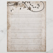 Elegantes Vintages Schreibpapier (Rückseite)