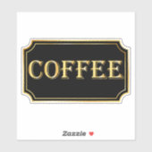 Elegantes Vintages Schwarz-Gold-Pantry-Label Aufkleber (Blatt)