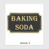 Elegantes Vintages Schwarz-Gold-Pantry-Label Aufkleber (Blatt)