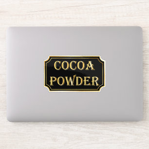 Elegantes Vintages Schwarz-Gold-Pantry-Label Aufkleber