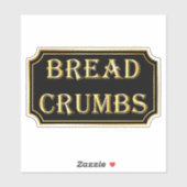 Elegantes Vintages Schwarz-Gold-Pantry-Label Aufkleber (Blatt)