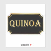 Elegantes Vintages Schwarz-Gold-Pantry-Label Aufkleber (Blatt)