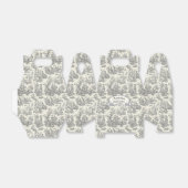 Elegantes, Vintages Schwarz-Tolles-Monogramm Geschenkschachtel (Ungefaltet)