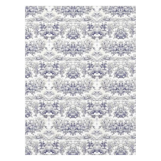 Elegantes, Vintages Schwarz-Tolles-Monogramm Tischdecke (Vorderseite)