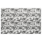 Elegantes, Vintages Schwarz-weißes Blumenmuster Stoff (Fat Quarter (45,7 x 55,9 cm))