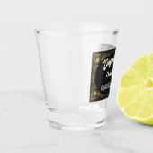 Elegantes Vintages schwarzes Schnapsglas (Links)