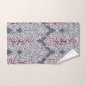 Elegantes Vintages Spitzenpink-Shabby Chic Badhandtuch Set (Handtuch)