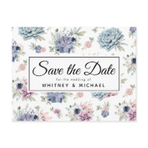 Elegantes Vintages Sukkulentes Save the Date