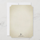 Elegantes Vintages Tea Party | BRAUTPARTY Einladung (Rückseite)