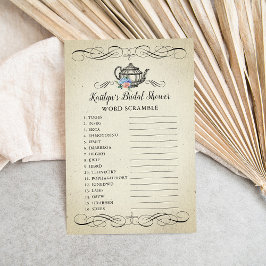 Elegantes Vintages Tea Party | Brautparty Game