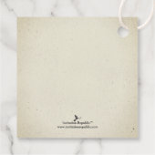 Elegantes Vintages Tea Party | BRAUTPARTY Geschenkanhänger (Rückseite)