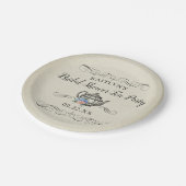 Elegantes Vintages Tea Party | BRAUTPARTY Pappteller (Schrägansicht)