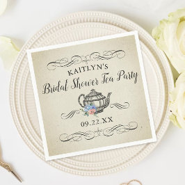 Elegantes Vintages Tea Party | BRAUTPARTY Serviette