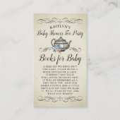 Elegantes Vintages Tea Party | Buchanfrage Begleitkarte (Vorderseite)