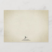 Elegantes Vintages Tea Party Hinweiskarte (Rückseite)