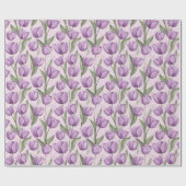 Elegantes Vintages Tulip Blume Wrapping Paper Geschenkpapier (Flach)