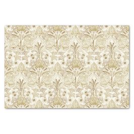 Elegantes Vintages Viktorianisches Beige Blume Mus Seidenpapier