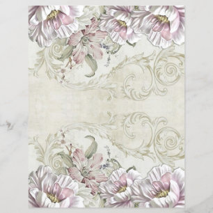 Elegantes Vintages Viktorianisches Blumenbuch