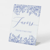 Elegantes, Vintages, Viktorianisches Blumengelb Sockelschild (Vorderseite)