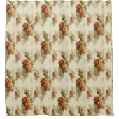 Elegantes Vintages Viktorianisches Blumenmuster Duschvorhang (Vorderseite)