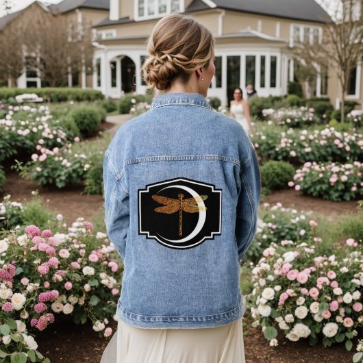 Elegantes, Vintages, Viktorianisches Märchen Jeansjacke (Hochzeit Rückseite)
