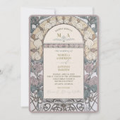 Elegantes Vintages Wasserfarbenspiel Einladung (Vorderseite)