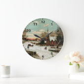Elegantes Vintages Weihnachtsabend Große Wanduhr (Zuhause)