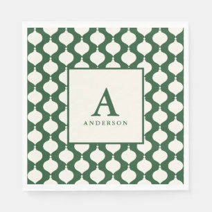 Elegantes Vintages Weihnachtsfest-Party Serviette