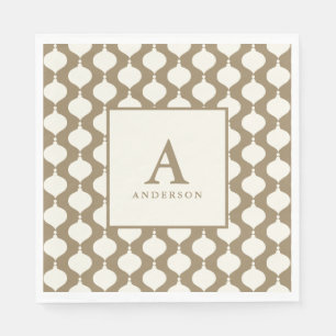 Elegantes Vintages Weihnachtsfest-Party Serviette