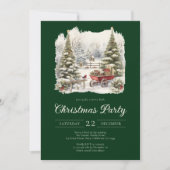 Elegantes Vintages Weihnachtsgebäck Einladung (Vorderseite)