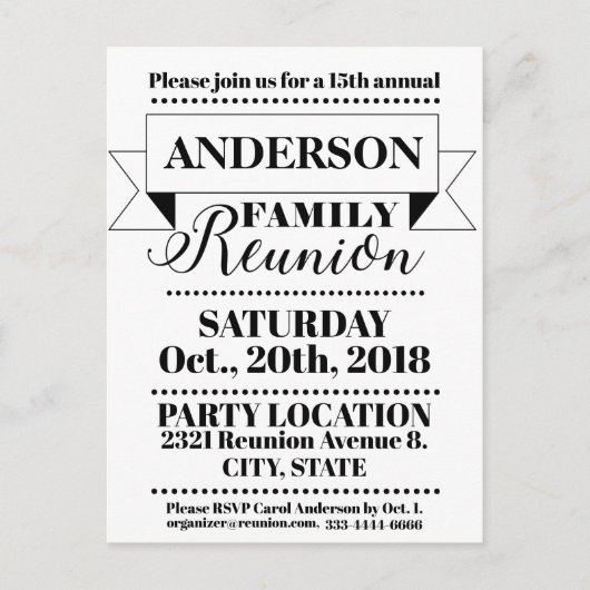 Elegantes Vintages Wiedersehen-Design Postkarte (Vorderseite)