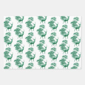 Elegantes Vintages Wildtierwald Geschenkpapier Set (Vorderseite 3)