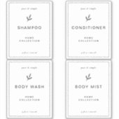 Elegantes Vinyl Wasserdichte Badezimmermarken, Set Aufkleber (Vorderseite)