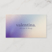 Elegantes Violet & Champagner Glitzer Beauty Makeu Visitenkarte (Vorderseite)